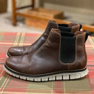 Cole Haan men’s water-proof pull-on boot.  ModelC30164 ColorBrown sz 7.5 Medium